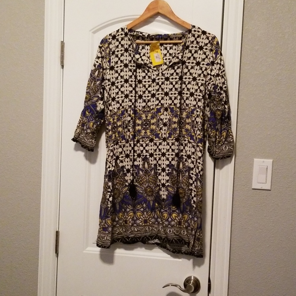 Entro Multi Colored Dress Size Small